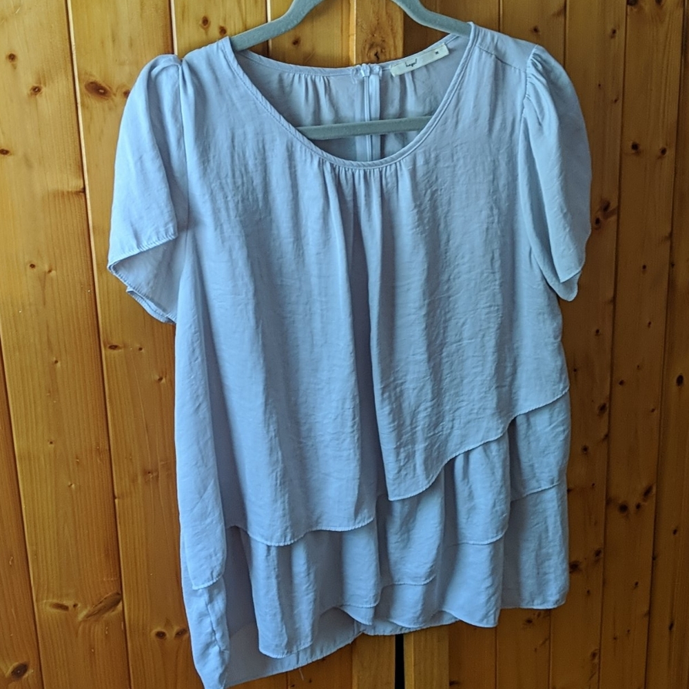 Hazel light blue blouse
